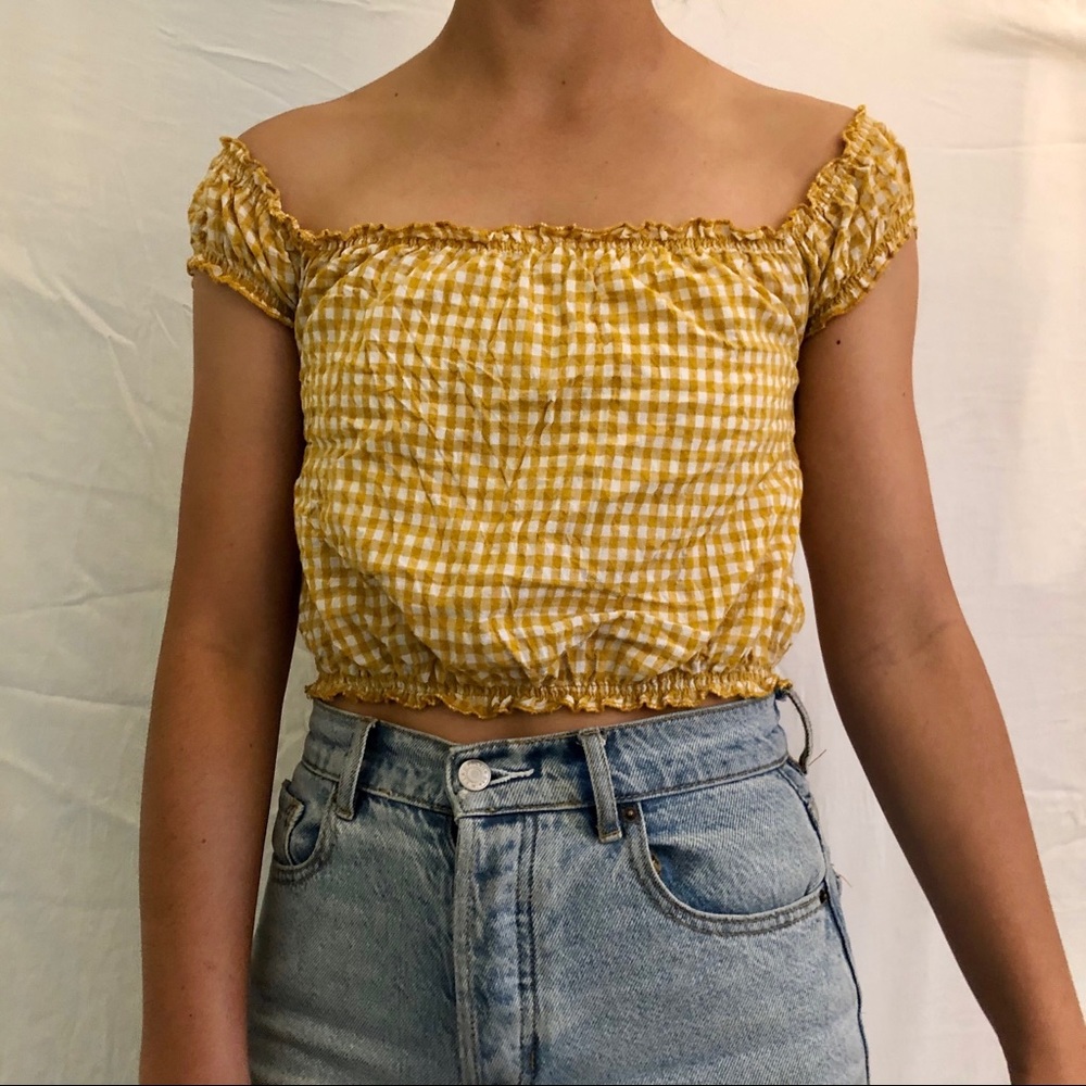Brandy Melville Gingham Top